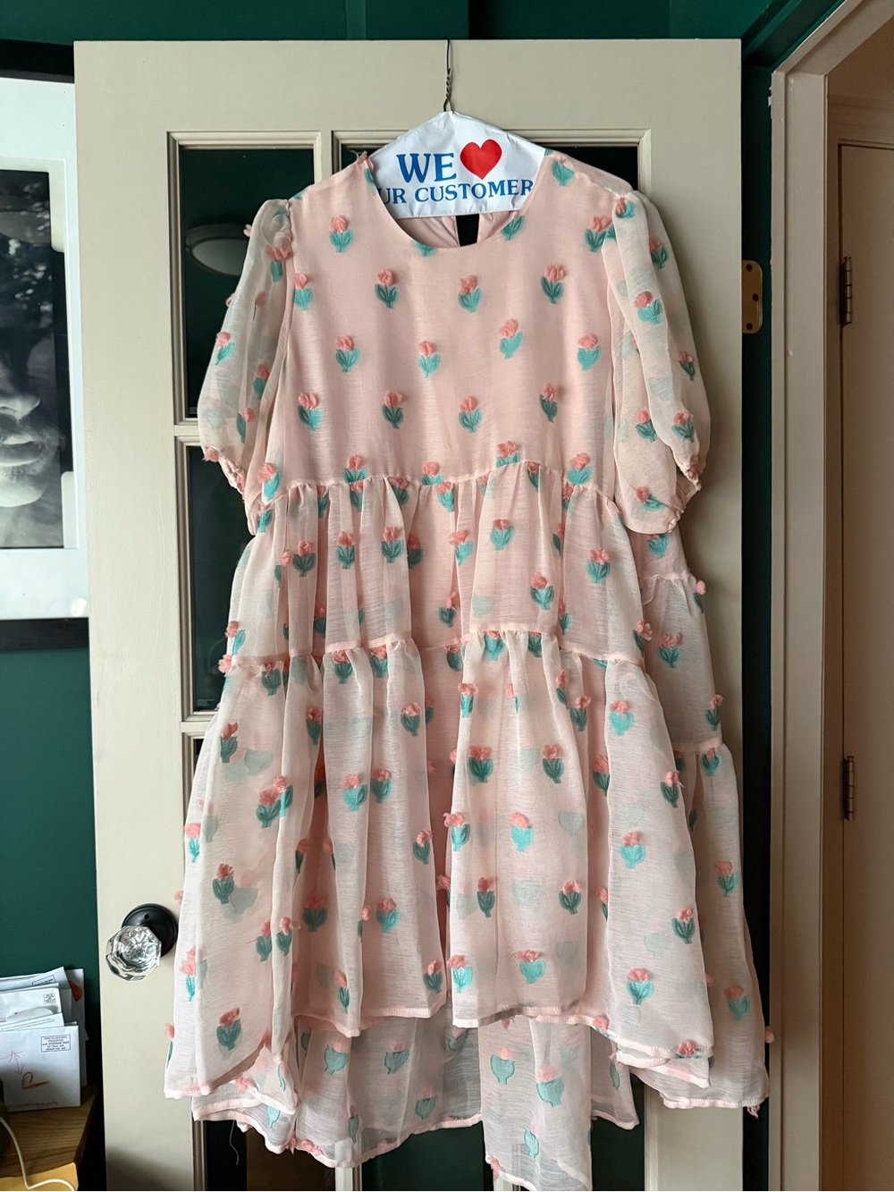 Sister Jane Pink Floral Tiered Dress